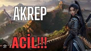 AKREP BURCU🌟💫☀ACİL DUYMAN GEREKENLER