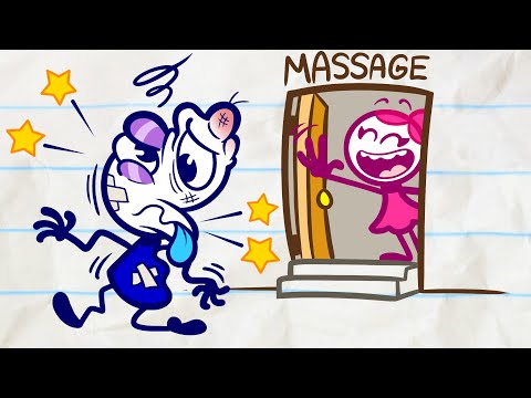 Don't Shoot The Massager | Pencilmation Cartoons!