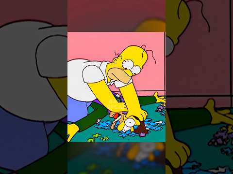 HOMER FICA LOUCO COM O QUEBRA CABEÇA!? #simpsons