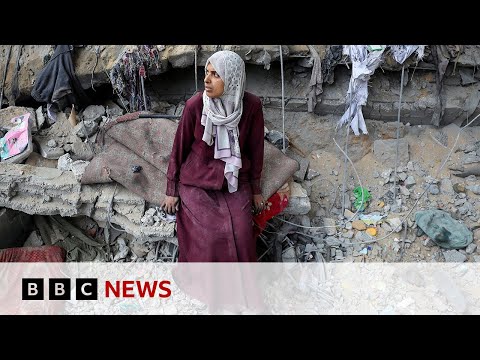 YouTube video thumbnail: Hundreds of Families Displaced by Wave of Israeli Air Strikes on Gaza, Witnesses Say