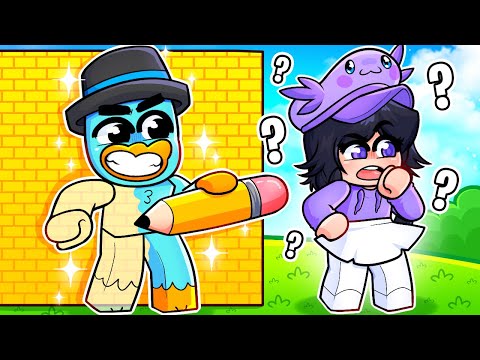 Conviértete en LO QUE DIBUJES en LAS ESCONDIDAS de Roblox!
