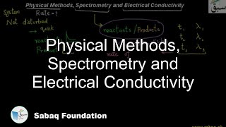 Physical Methods, Spectrometry and Electrical Conductivity
