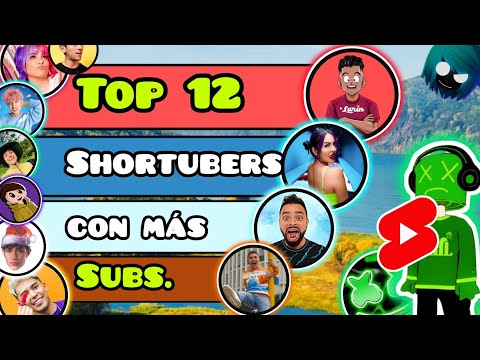 Top 12 Shortubers con más suscriptores (2019 - 2024) 🤑🍷/ Alfredo, Karla, Rubén, etc. / Túnish_563