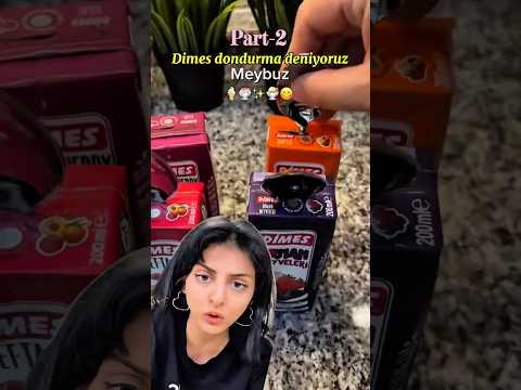Dimes dondurma deniyoruzzz 😋 #food #keşfet #tarif #shorts #keşfetbeniöneçıkar
