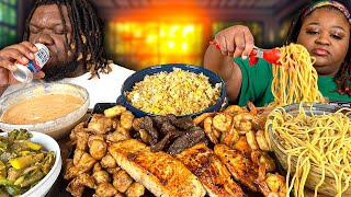 CUTWATERS AND HOMEMADE HIBACHI WITH MY WIFE!! | HASHTAG THE CANNONS | MUKBANG EATING SHOW