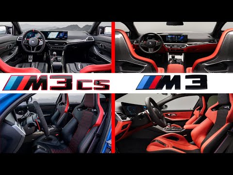 BMW M3 Touring vs  M3 CS Touring In Depth Interior Comparison