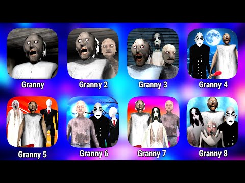 Granny 1, 2, 3, 4, 5, 6, 7 & 8 Full Gameplay || Granny Game New | Granny New Mod | Granny 4 | mod