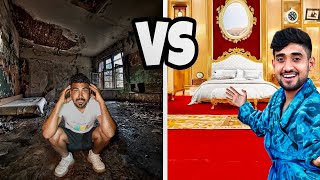 Dirty Room VS Luxury Room – 24 Hour Survival Challenge
