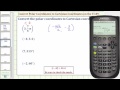 Polar to Cartesian Conversion on TI-89