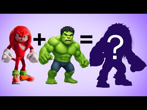 Knuckles the Echidna Fusion with Incredible Hulk - Sonic x Marvel Fan Art Tutorial!