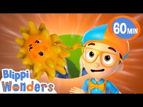 Blippi flies up a nose to make it sneeze ! | Blippi Wonders Educational Videos for Kids