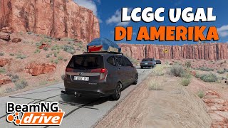 LCGC INI UGAL DI JALAN PINGGIR JURANG AMERIKA - BeamNG
