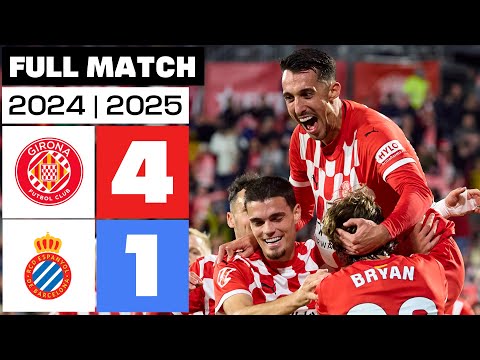 Girona FC 4 - 1 RCD Espanyol I PARTIDO COMPLETO | LALIGA EA SPORTS 2024/25