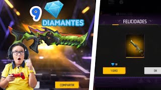 SACO A 9💎DIAMANTES EL BIZON-DEPREDADOR TROPICAL en free fire - RULETA MAGICA 2025