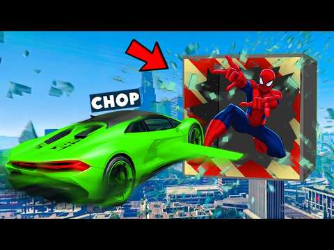 GTA 5 CHOP AND FROSTY FIND THE SUPERHERO ROCKET VS MYSTERY CHALLENGE