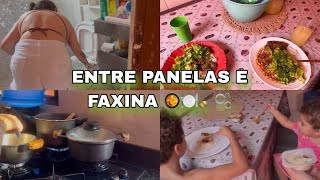 UM POUCO DA MINHA TARDE: ALMOÇO COM AS CRIANÇAS E LIMPEZA DA CASA 🧹🥘