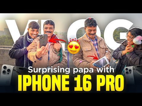 Finally Papa ko Iphone 16 Pro Gift de he diya 🙏🏻 | Village DAY 1