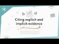 Understanding Texts and Inferences