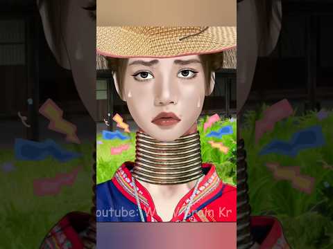 ✨ [ASMR] Rusty Necklace Removal for Long Neck Lisa 💫 | So Satisfying! 💖#asmrshorts