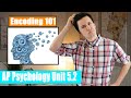 Exploring the Encoding Process in Memory