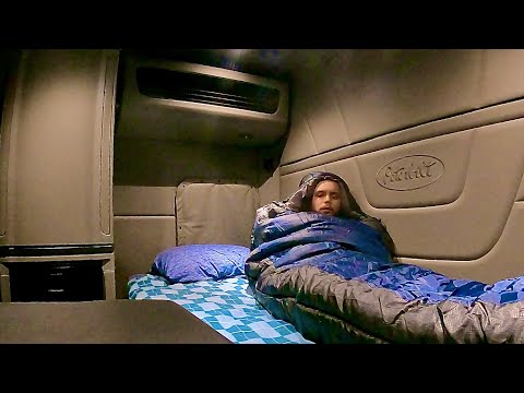 Overnight Truck Camping in 20 degree weather w/ ONLY a Sleeping Bag (I got sick)