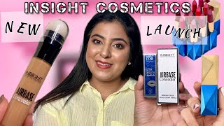 NEW Insight cosmetics Airbase concealer | Ultra smooth lipstick | Review ,swatches, First Impression