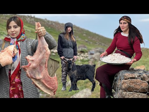 Cook a whole leg of beef in the mountain oven! Nomad grandmother's recipe!