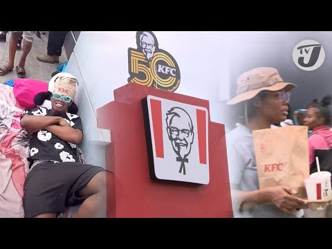 YouTube video thumbnail: Freeness Frenzy at KFC as Crowds Rush Outlets