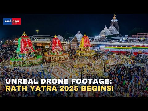 Jagannath Rath Yatra 2025: Lord Jagannath Seated on Chariot in Grand Ceremony at Puri