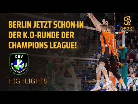 BERLIN Recycling Volleys vs. Greenyard MAASEIK | Highlights - Hauptrunde, CL Männer | SDTV