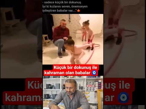 Küçük bir dokunuş ile kahraman olan babalar 😊 bugün babalar günü #baba #kiz #çocuk #babalargünü #vrl