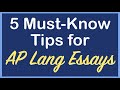 Rhetorical Analysis and Essay Writing Tips