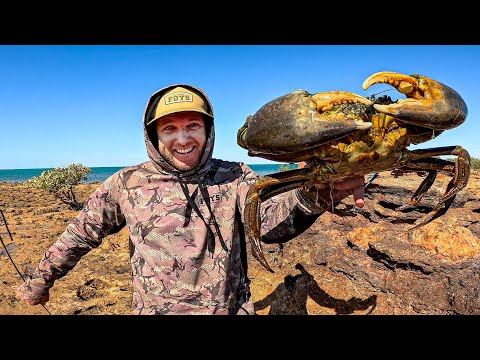 GIANT CRAB - Catch and Cook - 2 Days Fishing Hunting & Foraging For Food