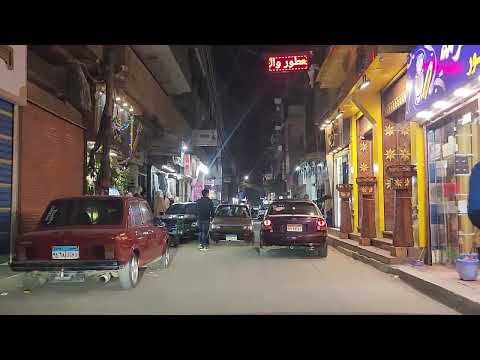 Islamic fashion and religious books street in Mansoura before Al-Essawy Bridge