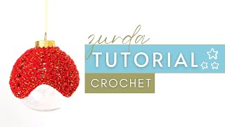 ✨BOLA de NAVIDAD a Crochet Paso a Paso 🎄 | 🤚🏻 ZURDA | Chic DIY ✨#reciclajecreativo #crochet