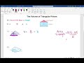 Calculating Volume of Triangular Prisms