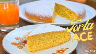Torta ACE soffice e leggera | Senza latte né burro | Con carote, arancia e limone