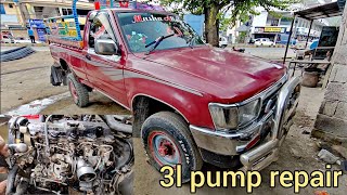 How to repair Toyota Hilux engine diesel pump repair - Toyota 3l engine fuel pump repair 