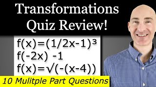 Transformations Quiz Review (PreCalculus)