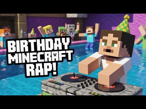 Turn Up the Fun: Birthday Rap Splash Party in a Minecraft Pool!
