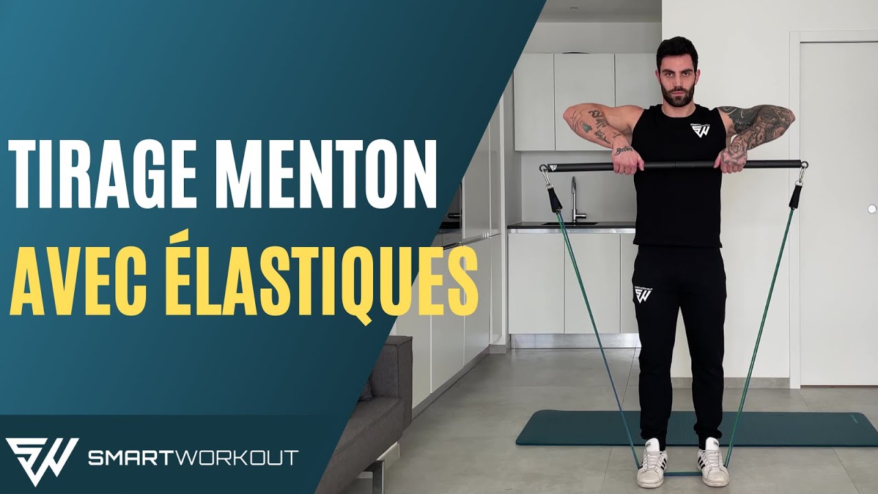 Resistance Band Bar Upright Row