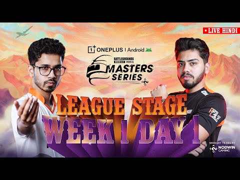 [HINDI] 2025 OnePlus Android BGMS Season 4 | League Week 1 - Day 1