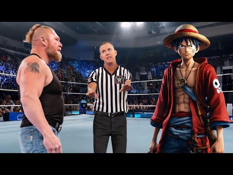 Full match - Brock Lesnar vs Monkey D. Luffy - Iron  Man Match 2024