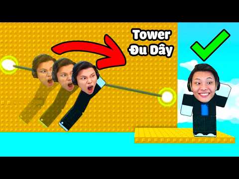 [ROBLOX] JAYGRAY LEO THÁP ZIPLINE TOWER SIÊU PHÊ🖐😜🧵THỬ THÁCH TROLL TRẺ TRÂU ĐU DÂY SLAP TOWER