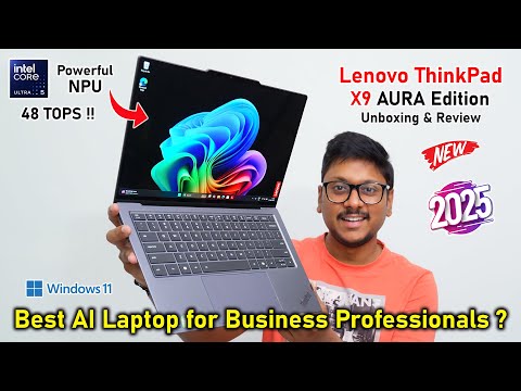 Best Laptop for Office Work 2025...🤔 Lenovo ThinkPad X9 AURA with Windows 11 Pro🔥