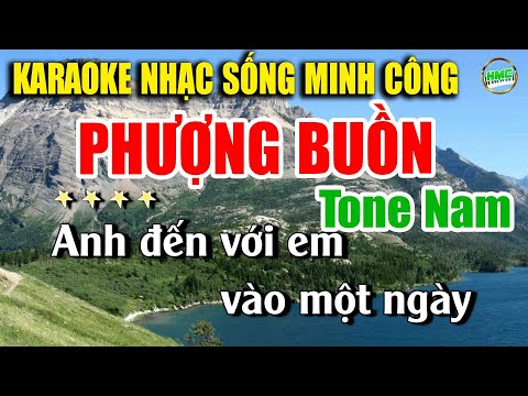 Karaoke Nhạc Trữ Tình Tone Nam Dễ Hát | Nhạc Vàng BOLERO Tuyển Chọn – PHƯỢNG BUỒN