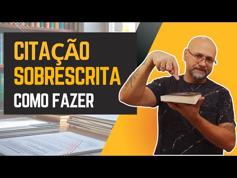 Citação sobrescrita ABNT como fazer corretamente e NÃO ERRAR mais nas REFERÊNCIAS