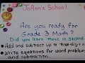 Third Grade Math Concepts Assessment