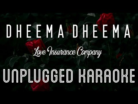 Dheema  – Love Insurance Company | Karaoke with Lyrics | unplugged | Anirudh | Sebin Xavier