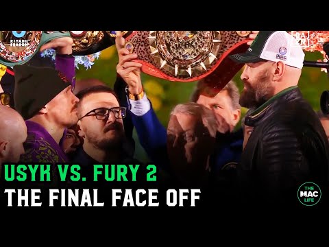 Tyson Fury 55 POUNDS HEAVIER than Oleksandr Usyk | Final Face Off